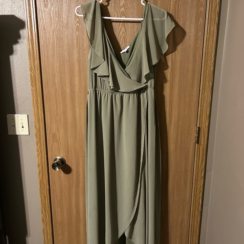 Katya ruffle maxi dress